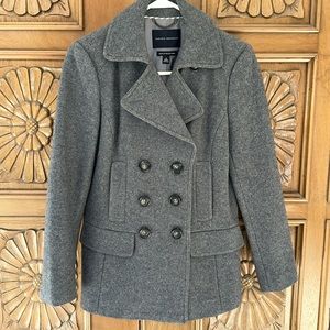 Banana Republic Women’s Small Gray Wool Peacoat Like New